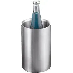 Esmeyer MIAMI Flaschenkühler, Aus doppelwandigem Edelstahl, gebürstet, Durchmesser: 12 cm