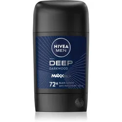 NIVEA MEN Deep festes Antitranspirant für Herren Black Carbon Dark Wood 50 ml