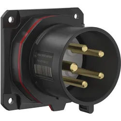 Walther Electric FW631503PH CEE NEO Anbaugerätestecker gerade, 32A, 5P, 3h, IP54 als Phasenwender und 86x86mm Flansch