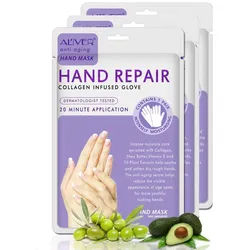 ALIVER Handcreme Pflegecreme Handpflege Handmaske Anti-Falten Aliver, 3-tlg.