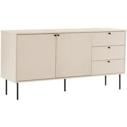 Oviala Business Sideboard mit 2 Türen und 3 Schubladen Melaminharzdekor 150 cm Beige