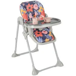 COSTWAY Kombihochstuhl Baby Stuhl, 6-stufig höheverstellbar bunt