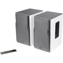 Edifier® R1380DB Regal-Lautsprecher 2.0 (Bluetooth, 42 W, Infrarot-Fernbedienung, seitliche Regler für Bässe, Höhen und Lautstärke) weiß