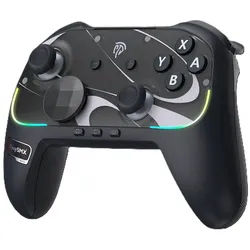 EasySMX S10 kompatibel mit Switch, Windows, Android & IOS Gaming-Controller (6-Achsen Bewegungssteuerung) schwarz