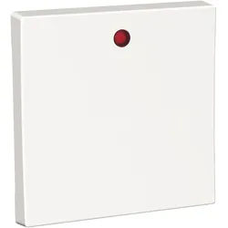 Elso WDE002026 Wippe1-fach mit roter Linse, Exxact, weiß glänzend