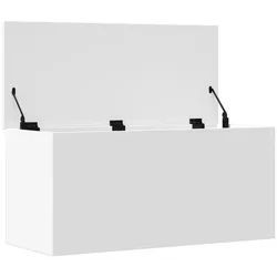 vidaXL Truhe 100 x 42 x 46 cm Holzkiste Box Truhe Lagerkiste Aufbewahrungsbox mit D weiß
