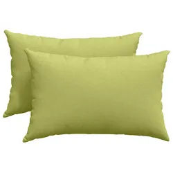 vidaXL Sitzauflage Sofakissen 2 pcs Hellgrün 60 x 40 cm Stoff, (2 St) grün