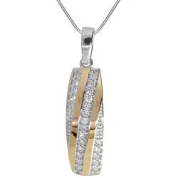 OSTSEE-SCHMUCK Kette mit Anhänger Ostsee-Schmuck Kette mit Anhänger Sunny Exklusiv (2-tlg) silberfarben 42 cm