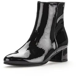 Les bottines en cuir veau verni Gabor noir