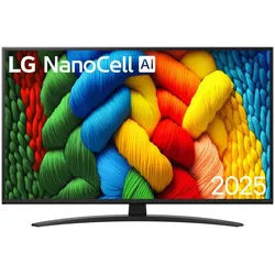 LG 65NANO81A6A.AEU LED-Fernseher (65 Zoll, 4K, Ja, Hohe Bildqualität und lebendige Farben) blau