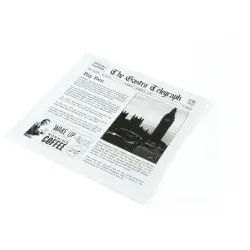 Sier Disposables Fettdichte Papiertüten News Paper, 300 Stück, Fettdichtes Papier für ein optimales und hygienisches Erlebnis, Maße ( L x B ): 130 x 150 mm