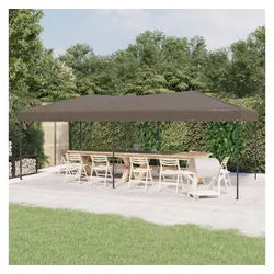 vidaXL Angelzelt, Partyzelt Faltbar Taupe 3x6 m