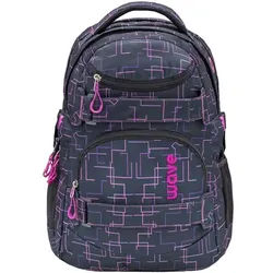 BELMIL Schulrucksack »Infinity Stripes« schwarz, 27x40x21 cm