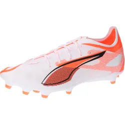 Puma Herren Fussballschuhe ULTRA 5 PRO FG/AG 108161-01 44 - PUMA White-PUMA Black-Glowing Red - 44