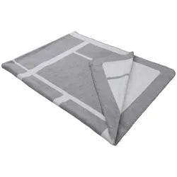 Dieter Knoll Wohndecke , Creme, Grau , Textil , geometrisch , 150x200 cm , pflegeleicht , Heimtextilien, Wohntextilien, Decken