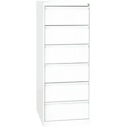 Gürkan Karteischrank für A5 weiß, 53x132x62 cm