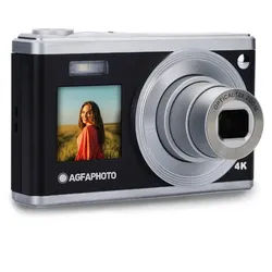 AgfaPhoto Realishot DC9200 x10 Kompaktkamera (24 MP, 10x opt. Zoom, Doppelbildschirm vorne + hinten) schwarz