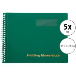 Helbling BMG30 Marschbuch grün 30 Taschen 5x Set