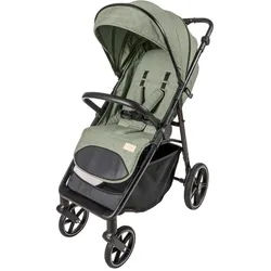Jimmylee Buggy , Grün , Textil , 56x107x55 cm , EN 1888 , Fußstütze abklappbar, kugelgelagerte Räder, 5-Punkte-Gurt, Griff in Lederoptik, Transportsicherung, Einhand-Faltmechanismus, abnehmbarer Schutzbügel , Baby on Tour, Kinderwagen, Buggys