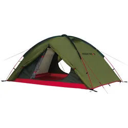 Kuppelzelt HIGH PEAK "Woodpecker 3", grün (grün, rot), Zelte, B/H/L: 190cm x 115cm x 340cm, B:190cm H:115cm L:340cm