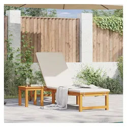 vidaXL Gartenliege, Sonnenliege Braun 202 x 53 x 89 cm Massivholz Akazie