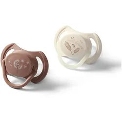 BabyOno Take Care Symmetrical Silicone Soothers Schnuller Day & Night 18m+ 2 St.