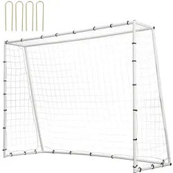 VEVOR Fußball Rebounder Kickback Tor Rückprallwand 242X184cm Einstellbar