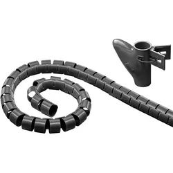 WireTube schwarz 2,5 m robuster Spiralschlauch gegen den Kabelsalat