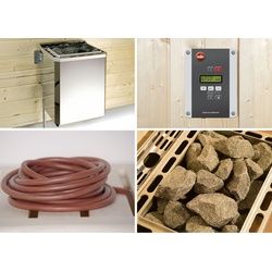 weka Elementsauna VARBERG Eck Gr. 4 Sparset 7,5 kw BioS