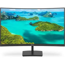 Philips E-line 241E1SCA - LED - gebogen - 61 cm (24) TFT-Monitor (1920 x 1080 px, Full HD, 4 ms Reaktionszeit, 75 Hz, VA, Curved, Adaptive-Sync, Lautsprecher, HDCP, Kopfhörerbuchse) schwarz