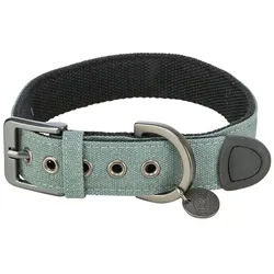 TRIXIE CityStyle Halsband, extra breit, 50 - 57 cm / 35 mm, salbei