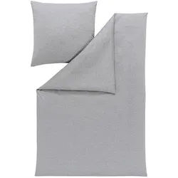 Estella Bettwäsche , Grau , Textil , meliert , 155x220 cm , Textiles Vertrauen - Oeko-Tex® , bügelfrei, pflegeleicht, hautfreundlich, schadstoffgeprüft , Heimtextilien, Bettwäsche & Leintücher, Bettwäsche