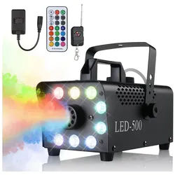 TLGREEN Discolicht Nebelmaschine Mini, Smoke Machine mit RGB Effekt, für Halloween Weihnachten DJ Party