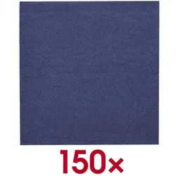 Papstar Papierservietten DAILY Collection 2-lagig 24 x 24 cm 150 Stück blau, 24x24 cm