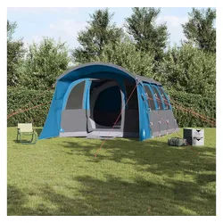vidaXL Tipi-Zelt, Familienzelt mit Dach Blau und Grau 576 x 325 x 213 cm blau