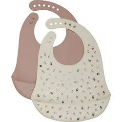 Celavi Silicon Bib (2-pack) perfectly pale (157) ONESIZE