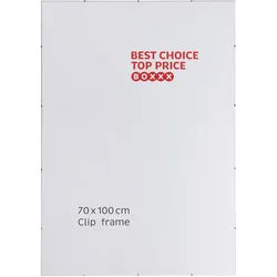 Boxxx Cliprahmen , Klar , Glas , rechteckig , 70x1x100 cm , Bilder & Rahmen, Bilderrahmen, Bilderrahmen & Fotorahmen