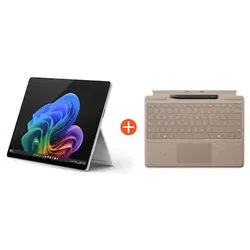 Microsoft Surface Pro (11. Edition) 13" OLED 2in1 Platin Snapdragon® X Elite 16GB RAM 1TB SSD Win11 ZIA-00004 inkl. Sand Keyboard Pen