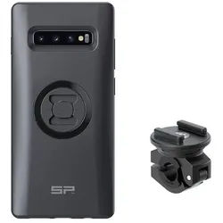 SP Connect Komplettpaket Motorrad-Bundle am Rückspiegel montiert - Samsung S10+