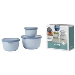 MEPAL Frischhaltedosen-Set »Cirqula hoch« 3 Stück blau, 11.5 cm