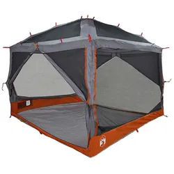 vidaXL Innenzelt Innertelt 7-Personen Grau und Orange 300 x 300 x 250 cm, (1 tlg) grau