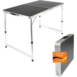 Campingtisch höhenverstellbar, Klapptisch 120 x 60 cm, Tapeziertisch