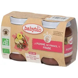 Babybio Bipack Apfel-Erdbeere Bio-Babynahrung ab 6 Monaten