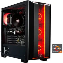CAPTIVA Advanced Gaming R94-108 Gaming-PC (AMD Ryzen 5 7500F, GeForce® RTXTM 5060 Ti, 16 GB RAM, 1000 GB SSD, Luftkühlung) schwarz