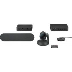 Logitech ConferenceCam RALLY Kit, 4K Ultra HD, grafit 3840x2160, USB, Bluetooth, Netzwerk, Hub, Display, Lautsprecher, Mikrofon