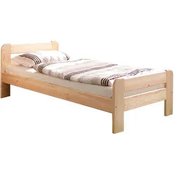 Bett "Bert", aus Kiefer, kieferfarbe