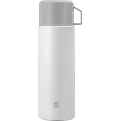 Thermo Thermosflasche 1 l weiß