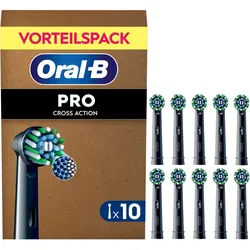 Oral-B Aufsteckbürsten Pro CrossAction, X-förmige Borsten schwarz