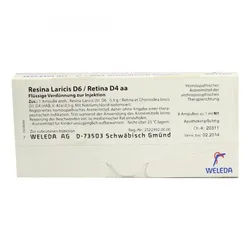 Resina Laricis/ D6 Retina D4 aa Ampullen