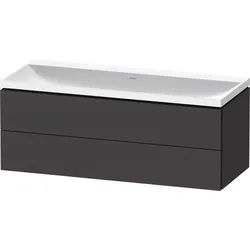 Duravit L-Cube c-shaped Set wandhängend Graphit Supermatt 1200x480x480 mm - LC6953N80800000 LC6953N80800000